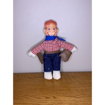 Applause Three Cheers 10&quot; Howdy Doody Cowboy Cloth Stuffed Plush vintage... - $14.25
