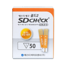SD Biosensor Standard SD Check Gold 2 blood sugar test strip, 1EA, 50 pi... - £19.75 GBP