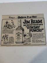 Jim Beam vintage 1977 Print Ad Advertisement Ripley’s Believe It Or Not Pa7 - $6.92