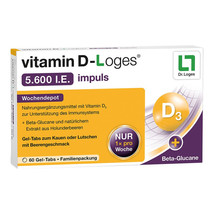 Vitamin D Loges 5,600 Iu Impuls Weekly Depot Kta 60 Pieces - $118.00