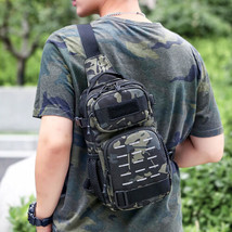 Men Outdoor Shoulder Bag Sling Crossbody Chest Oxford Travel Tactical Backpack  - £24.77 GBP