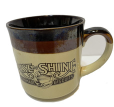 Hardees Coffee Mug Vintage 1986 Rise And Shine Homemade Biscuits - £9.17 GBP