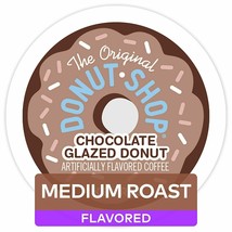 The Original Donut Shop Chocolate Glazed Donut Coffee 24 to 144 K cup Pick Size  - £22.29 GBP+