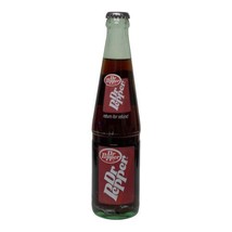 Vintage Clear Glass Dr Pepper Soda Bottle 10 oz Return For Refund Print ... - £7.90 GBP