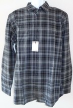 Calvin Klein Size XL 404W164 MC TRANS Black Cotton New Mens Button Down ... - $68.31