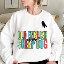 Old English Sheepdog mama sweatshirt, retro Old English Sheepdog owner gift idea - £37.46 GBP