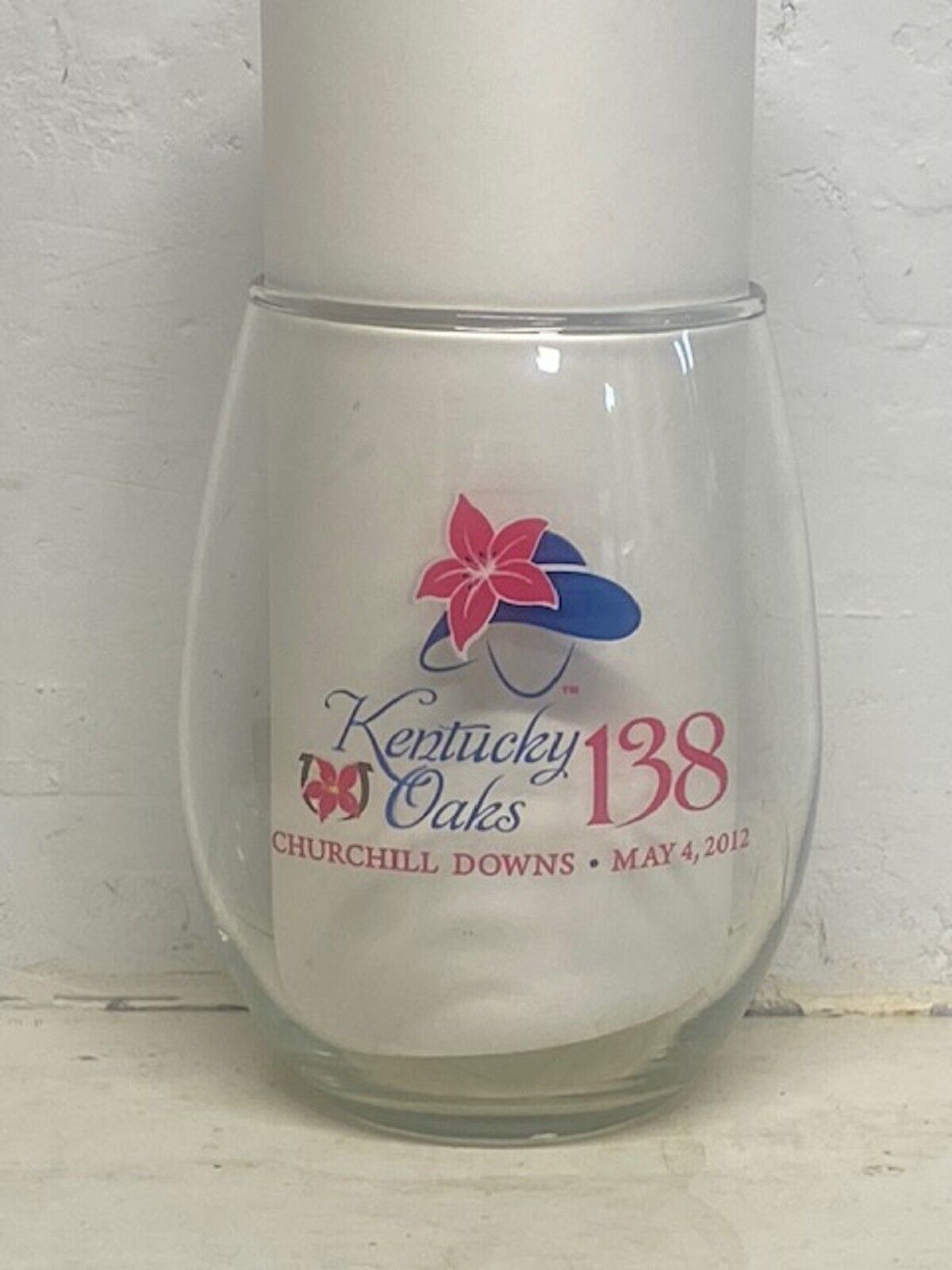 2012 - 138th Kentucky Oaks Glass in NEW, UNUSED, MINT - BELIEVE YOU CAN - $12.00