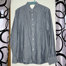 Rag &amp; Bone Tailored Workwear Striped Cotton/Linen Long Sleeve Shirt - £32.90 GBP