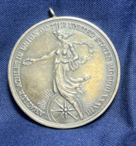 1971 90% Coin Silver 25.35 Gram Powerlifting Champion Token Award Charm ... - $34.60