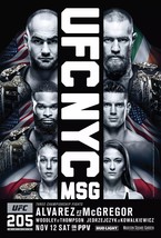 UFC 205 Fight Poster 11x17 Inches - Eddie Alvarez vs Conor McGregor | NEW USA - £12.77 GBP