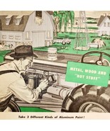 1947 Alcoa Aluminum Paint Albron Advertisement Silver Tone Color Print D... - $68.54 CAD