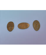 Set of 3 Pressed Pennies Alaska Kansas Landmarks Souvenirs - $2.99