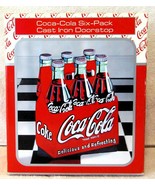 New 1997 Coca Cola Six-Pack Cast Iron Doorstop 282081  - £101.19 GBP