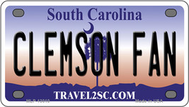 Clemson Fan South Carolina Novelty Mini Metal License Plate Tag - £11.95 GBP