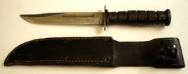 U.S. CAMILLUS NY Fixed 7&quot; Blade USA Made VINTAGE Military Issue KNIFE- w... - £103.90 GBP