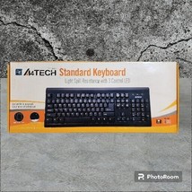 A4TECH Keyboard KB-760 USB, Black, Standard, US layout Wired 3 LED LG En... - $19.34