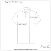 Siegfried Men Polo shirt pit to pit 21 L veritcal stripe cotton vintage ... - £23.26 GBP