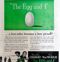 1947 The Egg And I Movie Advertisement Film Claudette Colbert MacMurray ... - $29.99