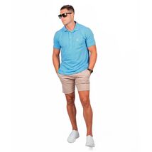 American Fit Polo Box Light-Blue 100% Pima Cotton Peru (l) - $29.10
