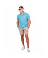 American Fit Polo Box Light-Blue 100% Pima Cotton Peru (l) - $29.10