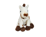 TY PLUFFIES 2005 GALLOPS WHITE + BROWN HORSE STUFFED ANIMAL PLUSH TOY SO... - £21.95 GBP