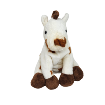 Ty Pluffies 2005 Gallops White + Brown Horse Stuffed Animal Plush Toy Soft Pony - $27.55