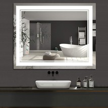 Homedex 40”x 32” Bathroom Led Vanity Mirror with 3 Colors Light, Dimmabl... - £197.18 GBP