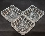 Vintage BRYCE BROTHERS Open Salt Cellar Square Clear Pattern Glass - Set... - £19.38 GBP