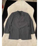 Armani Collezioni Jacket Men 40R Gray Wool Blazer Sport Coat Saks Fifth ... - £41.35 GBP
