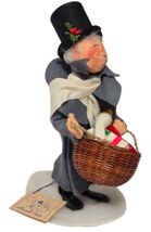 Annalee Dolls 1980s Vintage #5460 Dickens Scrooge with Basket of Gifts -... - $118.80