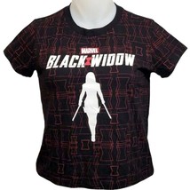 Mad Engine Marvel Black Widow All Over Print Women Graphic Shirt Tops (XL) - £11.60 GBP
