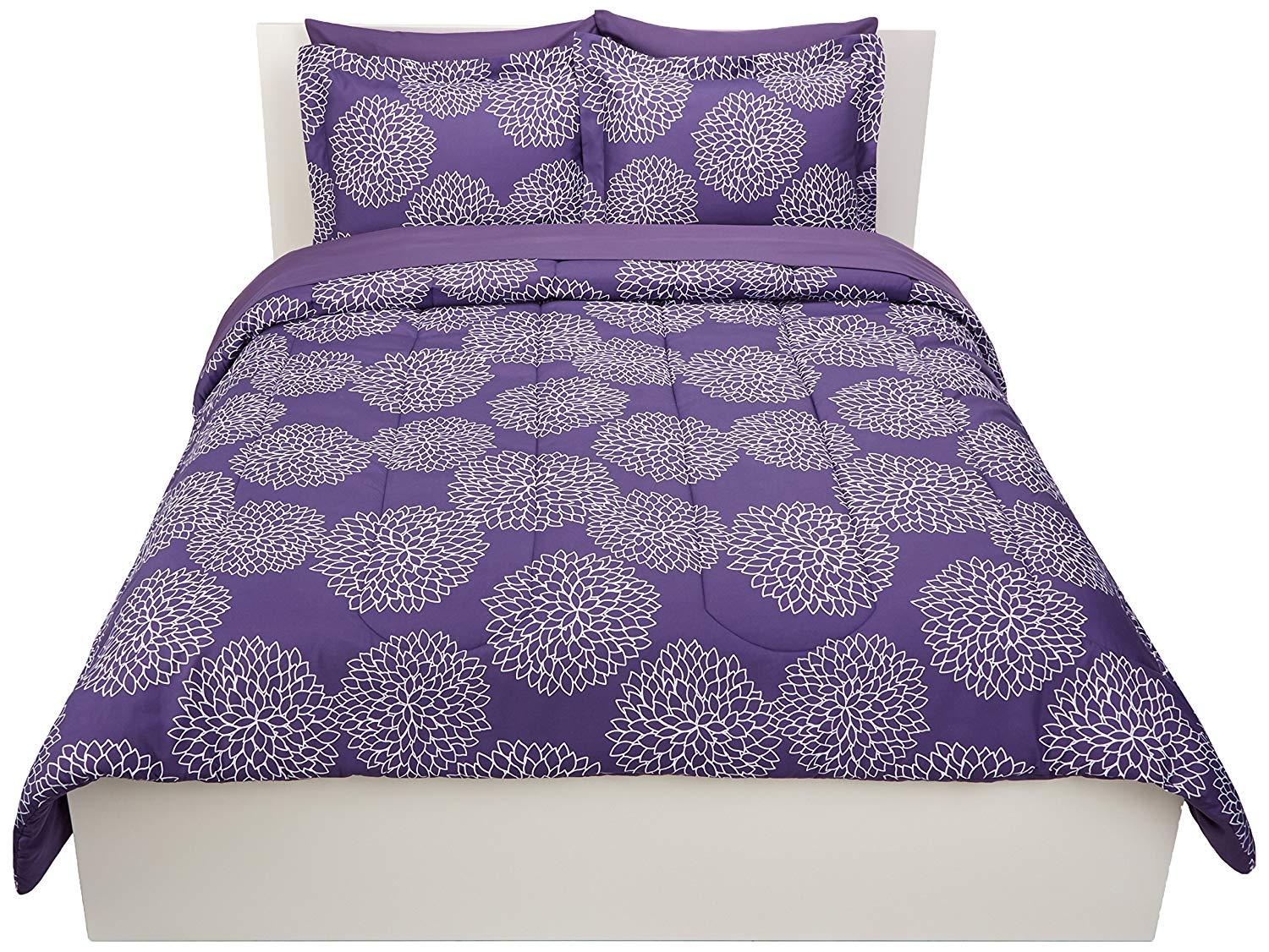Floral 7 Pc Comforter Set Bed In A Bag Full/Queen Bedroom Dorm Gift - $79.57
