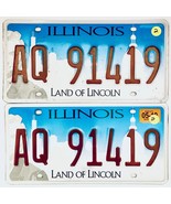 2010 United States Illinois Lincoln Passenger License Plate AQ 91419 - $25.73