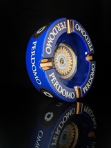 Perdomo Blue and Gold Ceramic Large Cigar Ashtray 9" Diameter NIB image 10