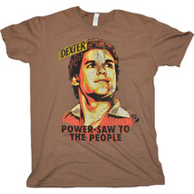 Dexter Power-Saw Brown Male T-Shirt - XXL - £28.83 GBP