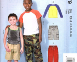 McCall&#39;s M7379 Boys 7 to 14 Shirt, Pants and Shorts Uncut Sewing Pattern... - $13.06