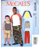 McCall&#39;s M7379 Boys 7 to 14 Shirt, Pants and Shorts Uncut Sewing Pattern... - £10.28 GBP