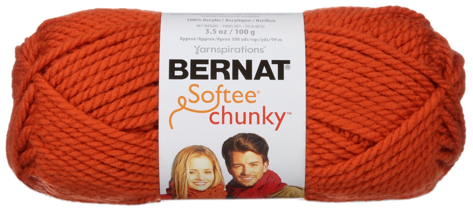 Primary image for Spinrite Bernat Softee Chunky Yarn-Pumpkin