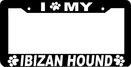 IBIZAN HOUND DOG paw print License Plate Frame - $4.49