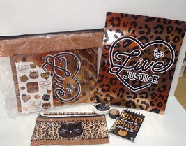 JUSTICE for Girls Cheetah Stationary Set with stickers - $5.89