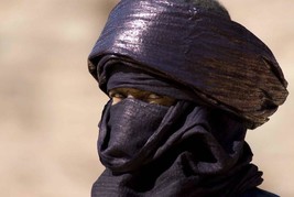 Genuine Indigo Berber Tuareg Scarf, Tuareg Tagelmust, Berber Turban, Litham - $79.20+