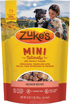 Zukes Mini Naturals Dog Treats Salmon Recipe 1 lb Zukes Mini Naturals Dog Treats - £31.83 GBP