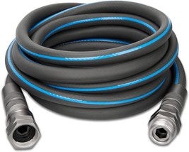 Garden Hose - xFlexible Water Hose with Nozzle and Metal Fittings(25Feet x 1/2&quot;) - £15.42 GBP