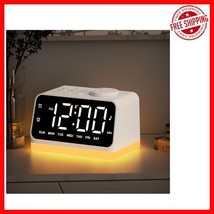 Multifunctional Alarm Clock with Dual Alarms, FM Radio &amp; USB Charging Ports - $870.92 MXN