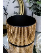 Golden Crystals Wine Coaster Furniture Surface Protector Metal Rack Hold... - $41.35 CAD