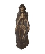 Vintage 2003 Marka Gallery 12&quot; Skeleton Incense Burner Holder Hand Painted - £23.55 GBP