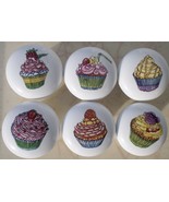 Ceramic Cabinet Knob Cupcakes sm  (6) Misc - £20.08 GBP