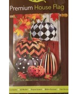 Autumn Pattern Pumpkin Fall Premium House Garden Flag 28&quot; X 40&quot; Briarwoo... - £12.99 GBP