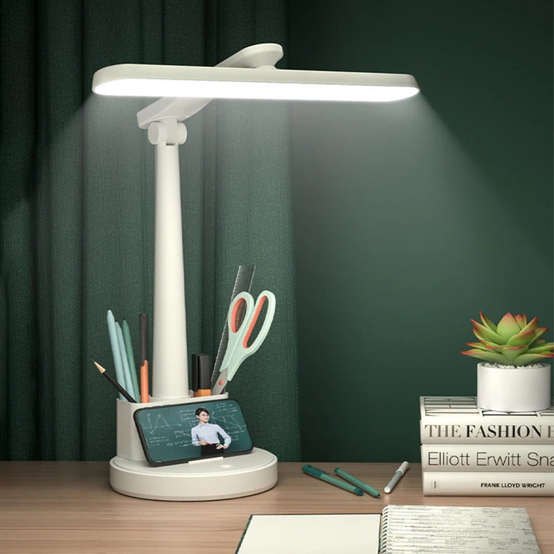 Table Lamp LED Rechargeable Foldable Eye Protection Children Student USB... - $14.09+