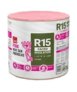 (2 Rolls) R- 15 Faced Fiberglass Insulation Roll 15 in. x 24 ft. - $2,632.97 MXN